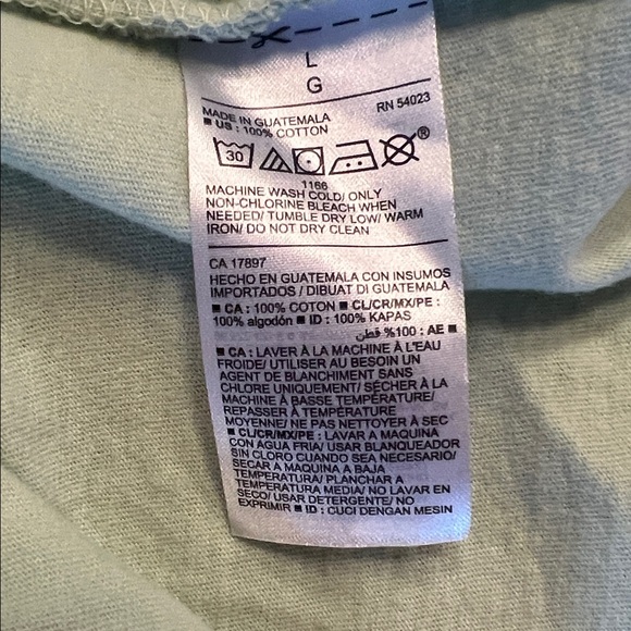 TLC “no scrubs” Light Green Crop Top - Picture 4 of 4